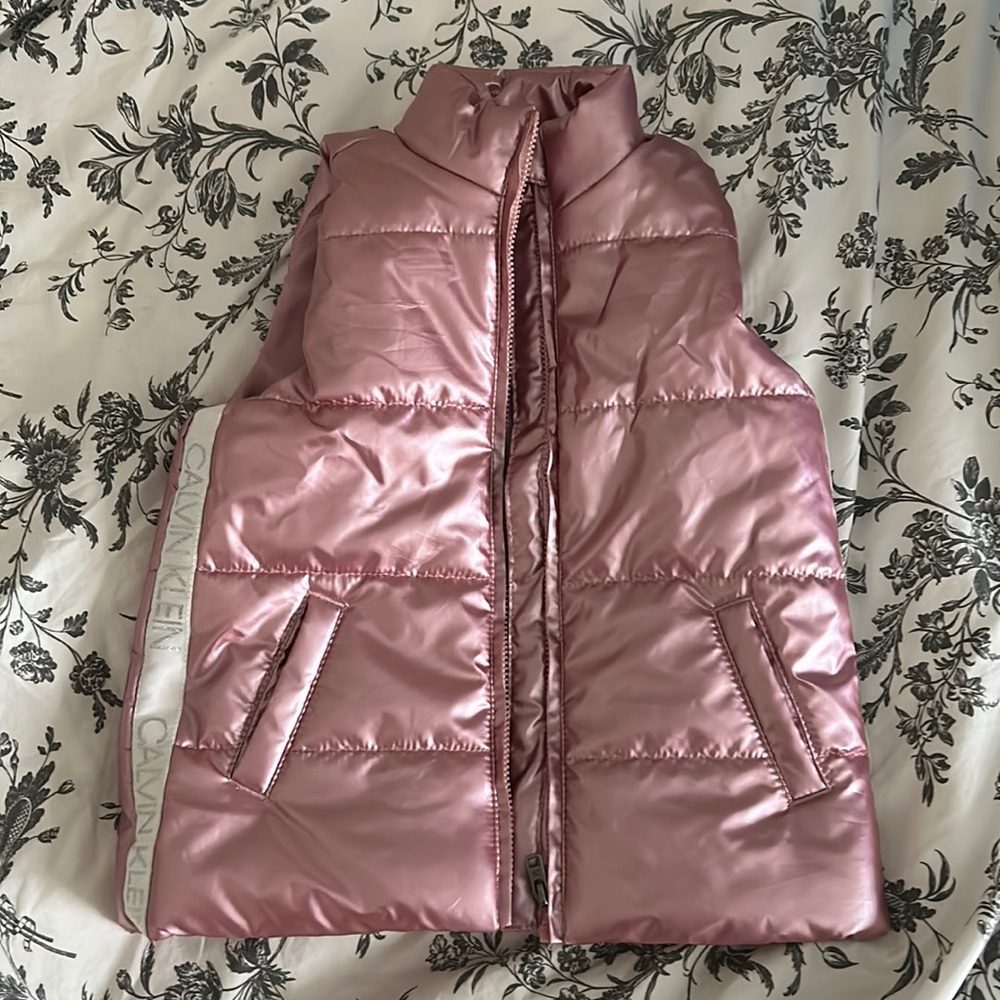 4T Girls’ pink Calvin Klein vest jacket